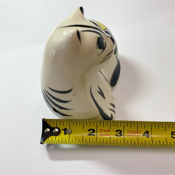 Ceramic hand painted cat - Picture 7 of 11